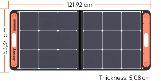 Dimensioni (aperto): 48 x 21 x 0.2 in (1220 x 535 x 5 mm)